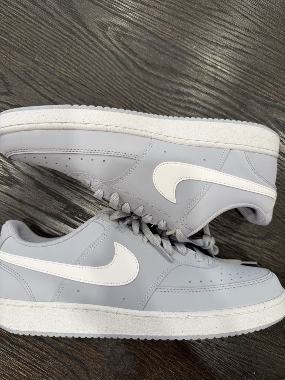 Nike Court Vision Low Men's Shoes (Wolf Grey/Summit White size 11